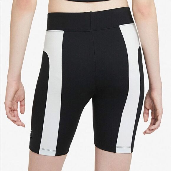 Nike Sportswear NSW Street Bike Compression Shorts Tights Black White Women's S - Picture 6 of 13